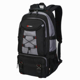Large Capacity Travel Backpack Shoulder Bag Men Mountaineering Oxford Lockable Waterproof Weekend