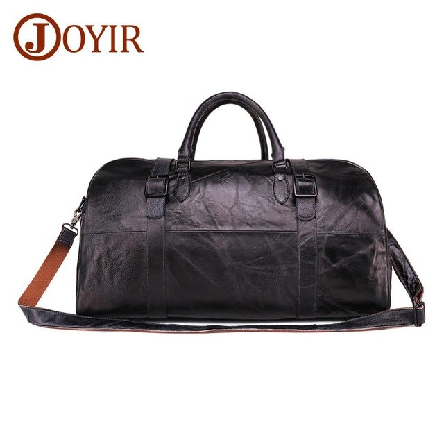 Joyir Men'S Travel Bag Genuine Leather Men Duffel Bag Luggage Big Capacity Suitcase Tote Bag
