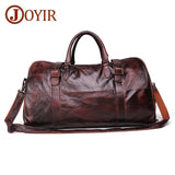 Joyir Men'S Travel Bag Genuine Leather Men Duffel Bag Luggage Big Capacity Suitcase Tote Bag