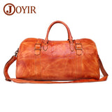 Joyir Men'S Travel Bag Genuine Leather Men Duffel Bag Luggage Big Capacity Suitcase Tote Bag