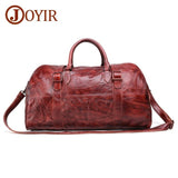Joyir Men'S Travel Bag Genuine Leather Men Duffel Bag Luggage Big Capacity Suitcase Tote Bag