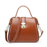 New Women'S Bag Vintage Genuine Leather Handbag Shaped Shoulder Bag Lady Crossbody Doctor Bags