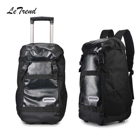 Letrend Large Capacity Multifunction Travel Bag Rolling Luggage Business Shoulder Bag Trolley 20