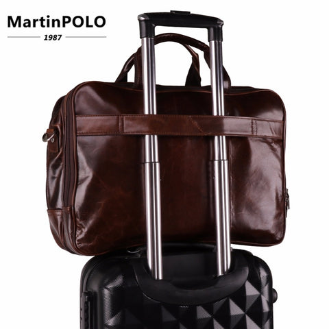 Travel Bag Men Genuine Leather Multi-Function Weekend Bag Large Duffle Bag Tote Business Men'S