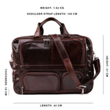 Travel Bag Men Genuine Leather Multi-Function Weekend Bag Large Duffle Bag Tote Business Men'S