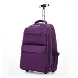 Letrend Business Backpack Rolling Luggage Oxford Multifunction Travel Bag Cabin Double Shoulder