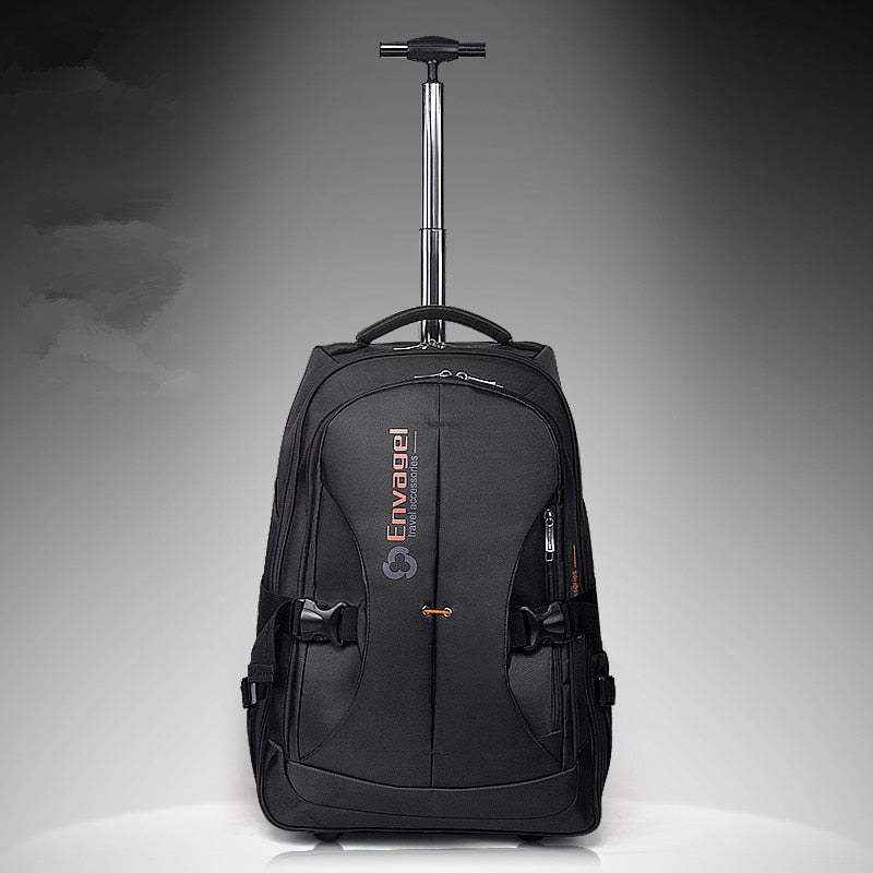 Large Capacity Backpack Tote Commercial Luggage Bags Trolley Bag,20Inch Male Oxford Fabric