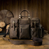 Men Big Capacity Genuine Leather Travel Bag Crazy Horse Leather Travel Duffel Real Leather Large