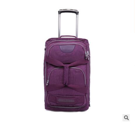 Rolling Luggage Bag  Travel Boarding Bag On Wheels  Travel Cabin Luggage Suitcase Nylon Wheeled