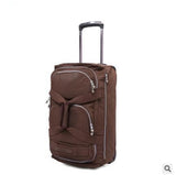 Rolling Luggage Bag  Travel Boarding Bag On Wheels  Travel Cabin Luggage Suitcase Nylon Wheeled