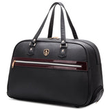 Letrend New Fashion Men Businesshigh-Capacity Travel Bag Hand Women Leather Bag Luggage Trolley Bag