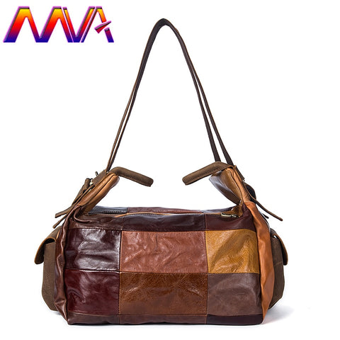 Mva 100% Genuine Leather Travelling Bag For Fashion Men Suitcase Travel Bag Of Quality Cow