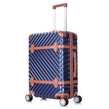 Fashion Vintage Abs Pc Hardside Travel Luggage For Men And Women,20 22 24 26 28Inches Wave Shape