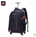 Men Travel Trolley Bag Rolling Luggage Backpack Bags On Wheels Wheeled Backpack For Business
