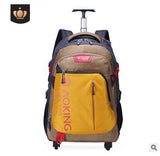 Men Travel Trolley Bag Rolling Luggage Backpack Bags On Wheels Wheeled Backpack For Business