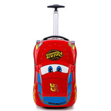 New Children'S Cartoon Car Travel Suitcase Directional Wheel Trolley Luggage Bags Hard Shell