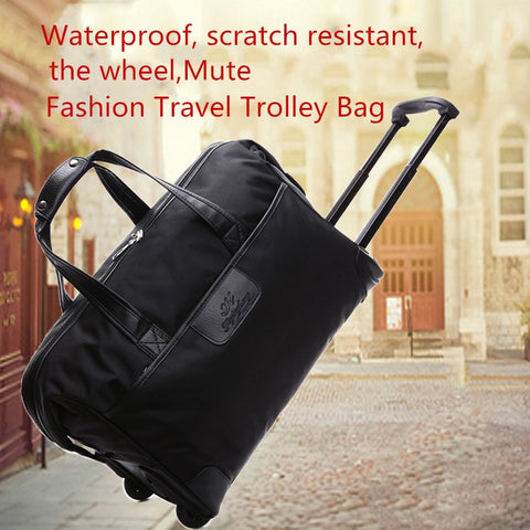 Men'S Europe And The United States Trolley Bag,Fashion Travel Bag,Tide Large Capacity Waterproof