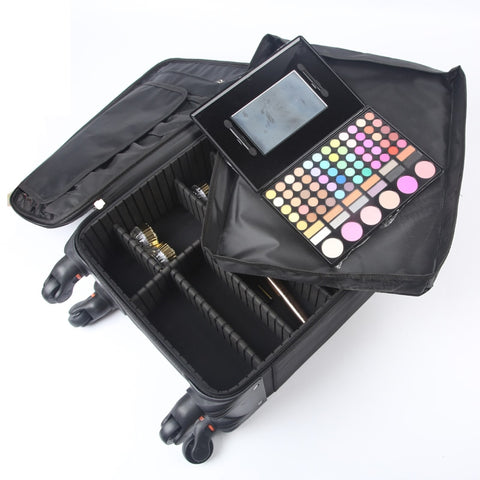 Travel Talemultifunction Special Cosmetic Case Rolling Luggage Spinner 20 Inch Women Cabin Suitcase