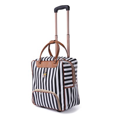 New Hot Fashion Women Trolley Luggages Rolling Suitcase Brand Casual Stripes Rolling Case Travel
