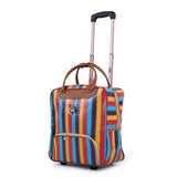 New Hot Fashion Women Trolley Luggages Rolling Suitcase Brand Casual Stripes Rolling Case Travel