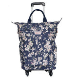Wholesale!Women Fashion Floral Travel Duffle On Universal Wheels,High Quality Large Capacity Travel
