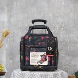 Fashion Luggage Metal Trolley Travel Bags Women&Girls Flower Suitcase On Wheels Valise Bagages 16