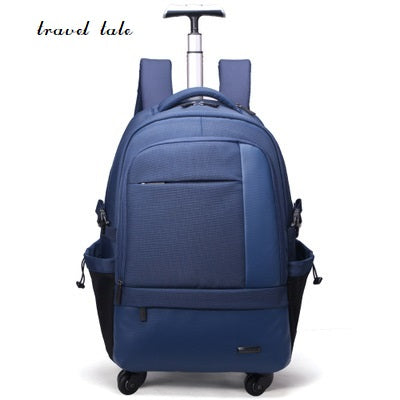Travel Tale Two Color Fashion Large Capacity Polyester Rolling Luggage Travel Duffle Men/Women