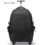 Travel Tale Two Color Fashion Large Capacity Polyester Rolling Luggage Travel Duffle Men/Women
