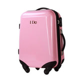 Pure Color  Fashion  High Quality  20/24 Inches Abs+Pc Rolling Luggage Spinner Travel Suitcase