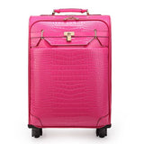 Travel Tale High Quality 24 Inches The Fashion For Women Pu Rolling Luggage  Spinner Brand Travel