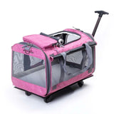 High Quality Foldable Pet Rolling Luggage Spinner Cat And Dog Suitcase 20 Inch Carry On Trolley