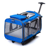 High Quality Foldable Pet Rolling Luggage Spinner Cat And Dog Suitcase 20 Inch Carry On Trolley