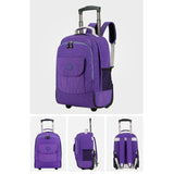 The Newrolling Luggage Travel Backpack Shoulder Spinner Backpacks High Capacity Wheels For Suitcase