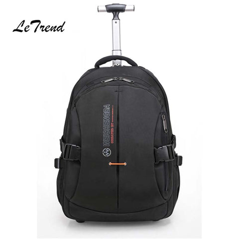 Letrend Business Oxford Travel Bag Rolling Luggage Laptop Bag Multifunction Suitcases Wheels