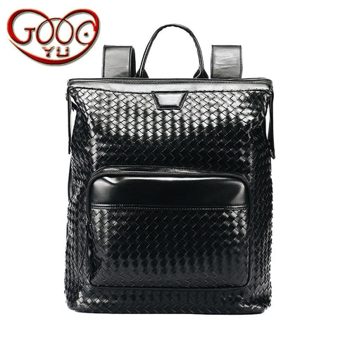 High-Quality Thick Pu Leather High-Capacity  Travel Bag Street Fashion Hand-Made Leather Shoulder