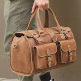 Men'S Travel Bag Real Leather Business Vintage Bags  Handbags Man  Shoulder Messenger Crossbody