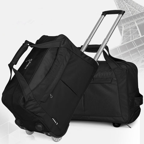 New Arrival!20 Inches Large Capacity Oxford Travel Trolley Luggage Bags,Female Fixed Caster