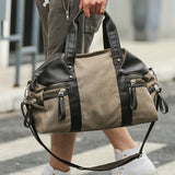 Stylish And Casual Men'S Canvas Bag For Short-Distance Travel Casual Business Large-Capacity