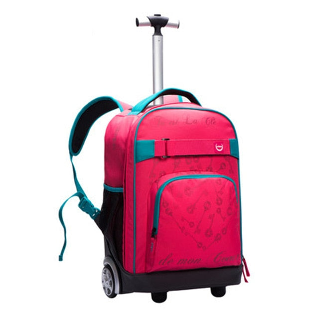 Letrend Schoolbag Travel Bag Young Fashion Rolling Luggage Suitcases Wheel Cabin Shoulder Bags