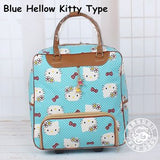 New!16" Women Korea Fashion Style Travel Duffle,Female Hello Kitty Cartoon Travel Luggage Bag On
