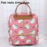 New!16" Women Korea Fashion Style Travel Duffle,Female Hello Kitty Cartoon Travel Luggage Bag On