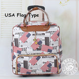 New!16" Women Korea Fashion Style Travel Duffle,Female Hello Kitty Cartoon Travel Luggage Bag On