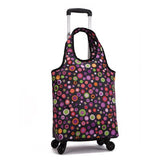 Oxford Cloth Travel Suitcase,Cabin Rolling Luggage Bag,Handbag With Wheel ,Grocery Shopping