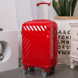 Pc+Abs Suitcase,Women'S 20"Universal Wheel Boarding Box,Password Lock Valise,Student Leather