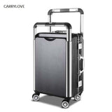 Travel Tale Couple Rolling Luggage Spinner Men Suitcase Wheels Women Trolley Aluminum Frame