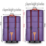 Travel Tale 32 36 Inch Large Capacity Oxford Cloth Rolling Luggage Bag Abroad To Study And Move