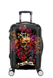Creative 3D Skull Rolling Luggage Spinner 28 Inch Suitcase Wheels 20 Inch Black Cabin Trolley