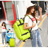Women'S Travel Bags,Trolley Backpack,Wheeled Luggage Bag,Multi-Function Trolley Bag,Fashion