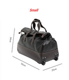 High Quality Pu Leather Rolling Luggage,Wheel Travel Suitcase Bag ,Portable Tow Bag,Cabin