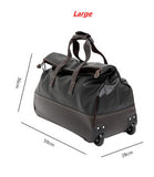 High Quality Pu Leather Rolling Luggage,Wheel Travel Suitcase Bag ,Portable Tow Bag,Cabin